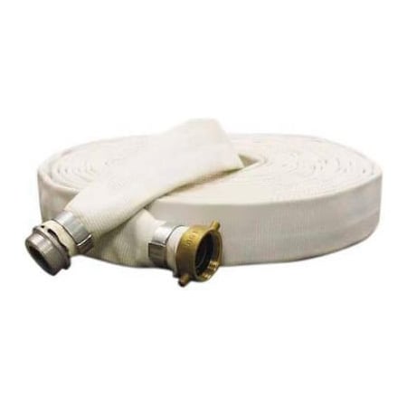 Apache 1-1/2" x 50' Mill Wash Down / Discharge Hose Coupled w/ M x F Aluminum Short Shanks 98168080